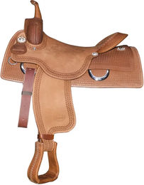 Produktbild von Pool's Team Penning 444 Pferdesattel aus Leder in Braun