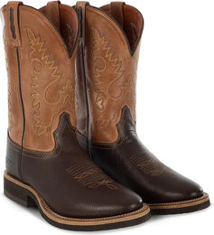 Pool's Team Roper Westernstiefel aus Leder für Damen und Herren in Braun Größe 41 – Bild 1 von 1