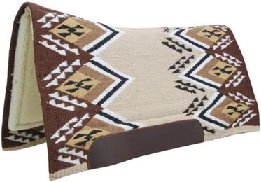 Produktbild von Pool's Texas Western Woll-Sattelunterlage für Pferde in Beige oder Bunt