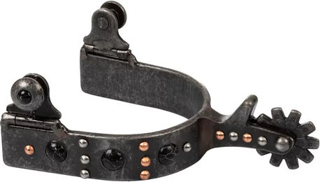 Produktbild von Pool's Trim Western Reitsporn aus Edelstahl in Silber und Schwarz