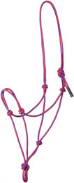 Produktbild von Pool's Waves Design Pferdehalfter aus Seil in Rosa Bunt