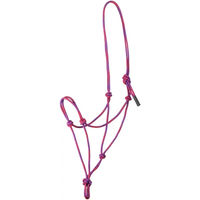Produktbild von Pool's Waves Design Pferdehalfter aus Seil in Rosa Bunt