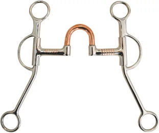 Produktbild von Pool's Western-Bit für Pferde aus Kupfer und Silber 12,5 cm