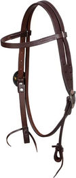 Produktbild von Pool's Western Fancy German Zaumzügel aus Leder in Braun