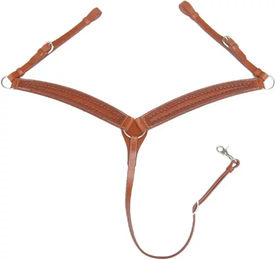 Produktbild von Pool's Western Halsband Border Stamp aus Leder in Braun