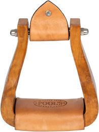 Produktbild von Pool's Western-Holzsteigbügel aus Holz in Braun