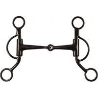 Produktbild von Pool's Western Mors Snaffle Gebiss für Pferde aus schwarzem Stahl