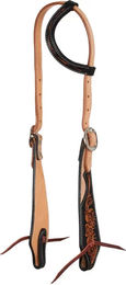 Produktbild von Pool's Western-Sattel-Zäume aus Leder mit einem Ohr in Schwarz oder Braun