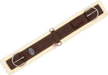 Pool's Western Sattelgurt für Pferde aus Metall und Stoff in Braun 36 Zoll – Bild 1 von 1
