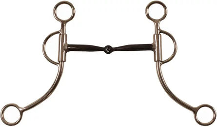 Produktbild von Pool's Western Snaffle Gebiss für Pferde aus Edelstahl 12,5 cm Silber