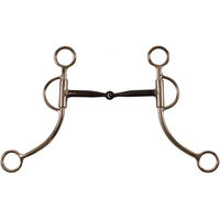 Produktbild von Pool's Western Snaffle Gebiss für Pferde aus Edelstahl 12,5 cm Silber