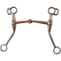Produktbild von Pool's Western Snaffle Gebiss für Pferde aus Edelstahl mit kupfernem Mundstück und langen Seitenteilen