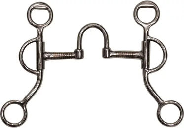 Produktbild von Pool's Western-Snaffle Gebiss für Pferde aus Edelstahl mit kurzen Backen in Silber