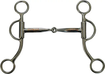 Produktbild von Pool's Western Snaffle Gebiss für Pferde aus Edelstahl mit kurzen Stangen und Kupfereinsätzen
