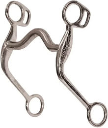 Pool's Western Snaffle Gebiss für Pferde aus Edelstahl mit mittlerem Port 12,5 cm – Bild 1 von 2