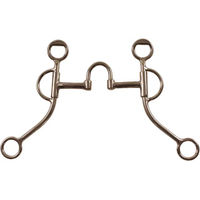 Produktbild von Pool's Western Snaffle Gebiss für Pferde aus Edelstahl mit mittleren Backen
