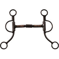 Produktbild von Pool's Western Snaffle Gebiss für Pferde mit doppeltem Gelenk in Schwarz