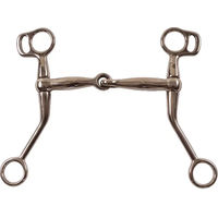 Produktbild von Pool's Western-Snaffle Gebiss für Pferde mit mittleren Backen in Silber