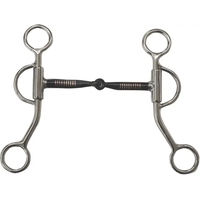 Produktbild von Pool's Western Snaffle-Trense für Pferde mit Kupfereinlagen aus Metall in Silber