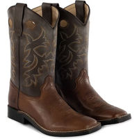 Produktbild von Pool's Western-Stiefel aus Leder für Kinder in Braun mit eckiger Spitze