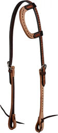 Produktbild von Pool's Westernreitzaum 2 Tone One Ear aus Leder in Braun und Silber