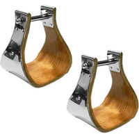 Produktbild von Pool's Westernsteigbügel aus Holz in Gold und Braun