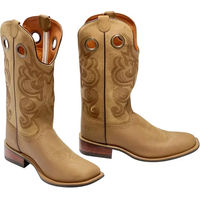 Produktbild von Pool's Westernstiefel aus Leder für Damen und Herren in Grau Größe 41