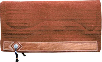 Produktbild von Pool's Westernteppich für Pferde aus Wolle in Orange