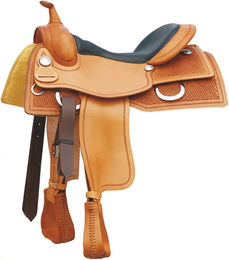 Produktbild von Pool's Working Cowhorse Western-Sattel für Pferde aus Leder in Braun