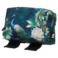 Produktbild von PoopyGo Kotbeutelspender Eco Bag Pfau Blau wasserdicht mit Karabiner für Hunde