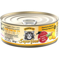 Produktbild von Porta 21 Superfood Katzenfutter Makrele mit Ananas getreidefrei ohne Zucker 6 x 80 g - 6 x 80 g