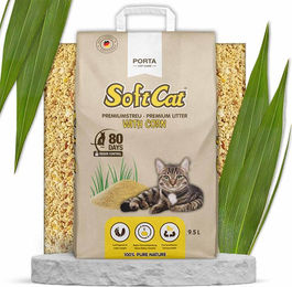 Porta Cat Care SoftCat Corn Katzenstreu aus Mais 9,5 l - 9,5 l – Bild 1 von 3