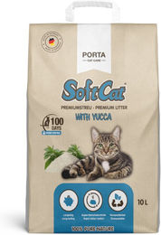 Porta SoftCat Katzenstreu mit Yucca unparfümiert 10 l - 10 l – Bild 1 von 2