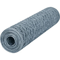 Produktbild von Powertec Kleintierdraht Silber Grau 0,5x2,5m 13x13mm
