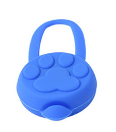 PRECORN LED Silikon Leuchtanhänger Blau Wasserfestes Leuchthalsband für Hunde und Haustiere - 1 Stk. – Bild 1 von 7