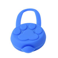 Produktbild von PRECORN LED Silikon Leuchtanhänger Blau Wasserfestes Leuchthalsband für Hunde und Haustiere - 1 Stk.