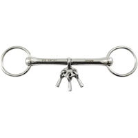 Produktbild von Premier Equine 2-Ring Gebiss aus Edelstahl in Silber für Pferde
