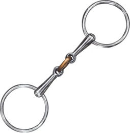 Produktbild von Premier Equine 2-Ring Gebiss aus Edelstahl in Silber für Pferde