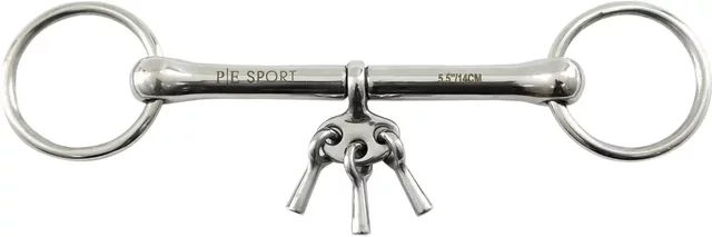 Produktbild von Premier Equine 2-Ring Gebiss aus Edelstahl in Silber für Pferde
