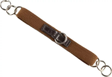 Premier Equine 3/4 Elastische Pferde-Gourmette aus Leder in Braun für Ponys – Bild 1 von 1