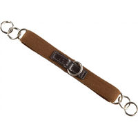 Produktbild von Premier Equine 3/4 Elastische Pferde-Gourmette aus Leder in Braun für Ponys
