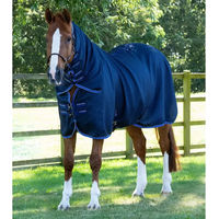 Produktbild von Premier Equine Abschwitzdecke für Pferde mit Halsteil in Blau aus Polyester