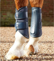 Produktbild von Premier Equine Air-Tech Gamaschen mit doppelter Verriegelung aus Leder Größe L