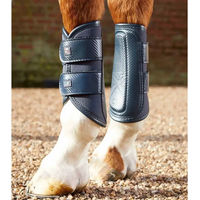 Produktbild von Premier Equine Air-Tech Gamaschen mit doppelter Verriegelung aus Leder in Größe M