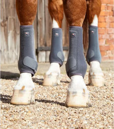 Produktbild von Premier Equine Air-Tech Sports Medicine Gamaschen aus Nylon Grau Größe L