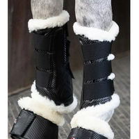 Produktbild von Premier Equine Air-Tech Techno Gamaschen für Pferde mit Wollfutter aus Nylon in Schwarz Größe S