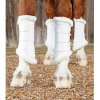 Produktbild von Premier Equine Air-Tech Techno Gamaschen mit Wollfutter aus Nylon in Weiß Größe M