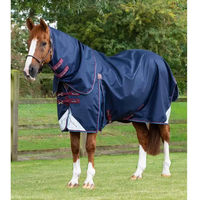 Produktbild von Premier Equine Akoni Stratus Outdoor-Decke für Pferde mit Halsteil in Blau 0g