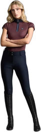 Produktbild von Premier Equine Amnis Reithose Damen Full Grip Blau Größe 38 wasserdicht ganzjährig