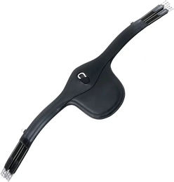 Premier Equine Anatomischer Latzgurt aus Leder in Schwarz – Bild 1 von 4